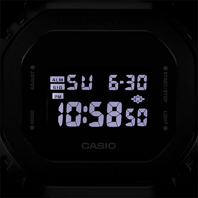 Casio G-Shock Wristwatch Metal Bezel Shock Resistant 200m Black GM
