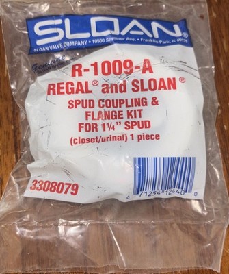 R-1009-A Regal and Sloan Spud Coupling & Flange Kit Part 3308079 New
