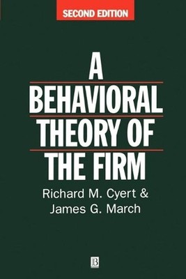 Behavioral Theory of the Firm by James G. March (English) Paperback Book