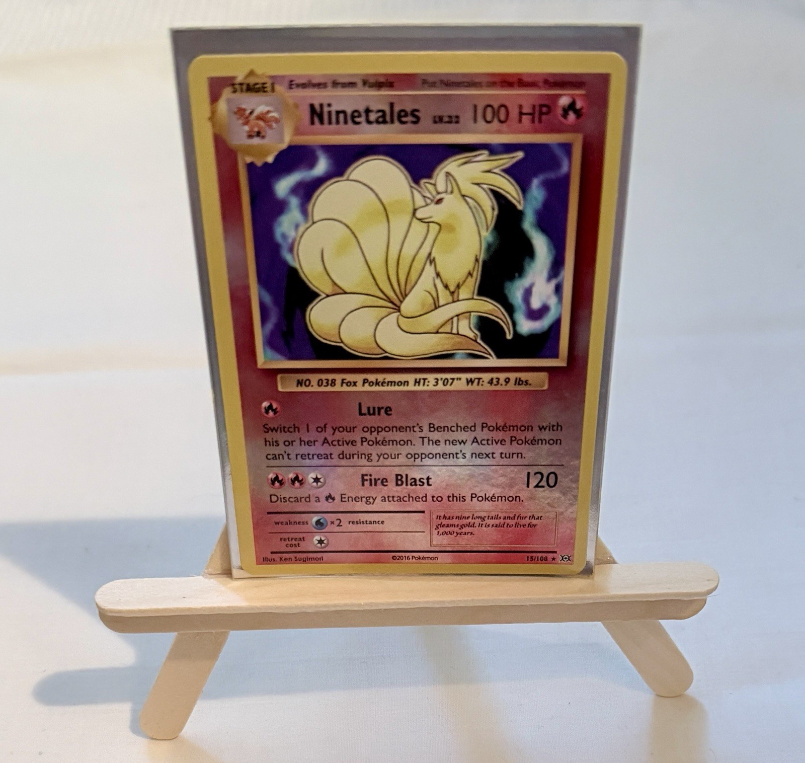 Ninetales 15/108 (Reverse Holo) Pokémon TCG- XY Evolutions NM