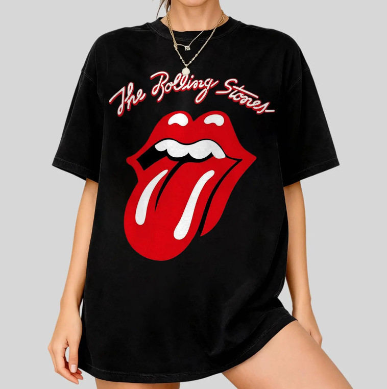 Rolling Stones Tongue Shirt, Vintage Rock Band T-Shirt