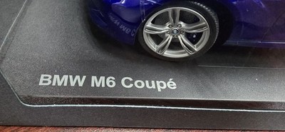 Miniature Norev 1/18 – BMW M6 Coupé – Bleu San Marino – Métal