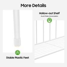 Over The Toilet Storage Rack Shelves Bathroom Organizer Shelf Space Saver 3 Tier