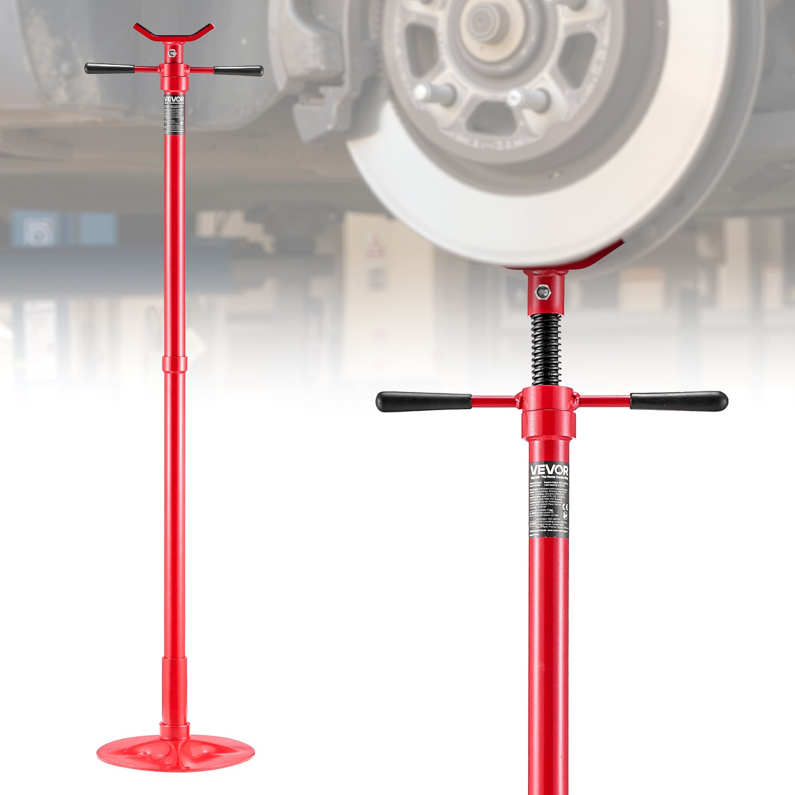 VEVOR Supporto da Fossa e Sottoponte Cuscinetti a Forma di U 0,75 t da Officina