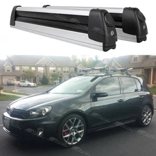 For VW Golf GTI MK5 MK6 MK7 Ski Snowboard Roof Top Rack Crossbars Carriers Mount