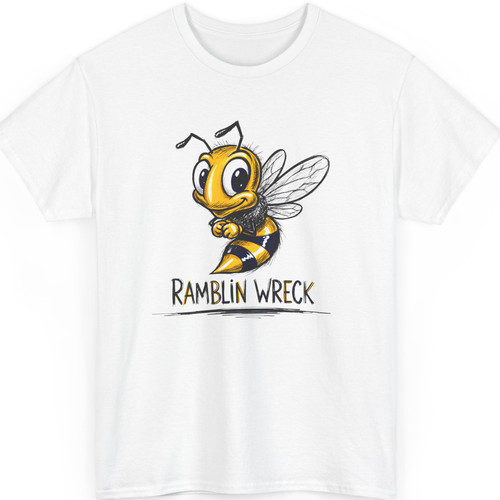 Ramblin Wreck Yellow Jacket T-Shirt - Vintage Mascot Graphic Tee - Georgia Tech
