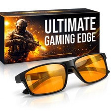 Titan Gaming Glasses, Blue Light Blocking, Night Driving Medium, Black