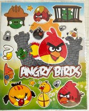 Angry Birds Stickers   Colorful Designs   Great for Gifts, Parties  Scrap