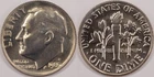 United States 1980 P 10 Cents Roosevelt Dime KM#195a Clad Torch Olive Oak Branch