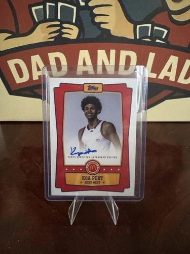 2025 Topps Chrome McDonald’s All American Koa Peat On-Card Auto Arizona