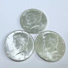 1964 Kennedy Half Dollar Lot Of 3 - 90% Silver AU and MS CONDITION #8609