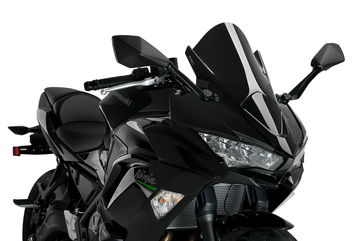 2020-2026 Kawasaki Ninja 650 Puig Z-Racing Screen Windshield Black - Image 2