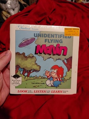 UNIDENTIFIED FLYING MARVIN Armstrong Starland Read Along Book Record SEALED