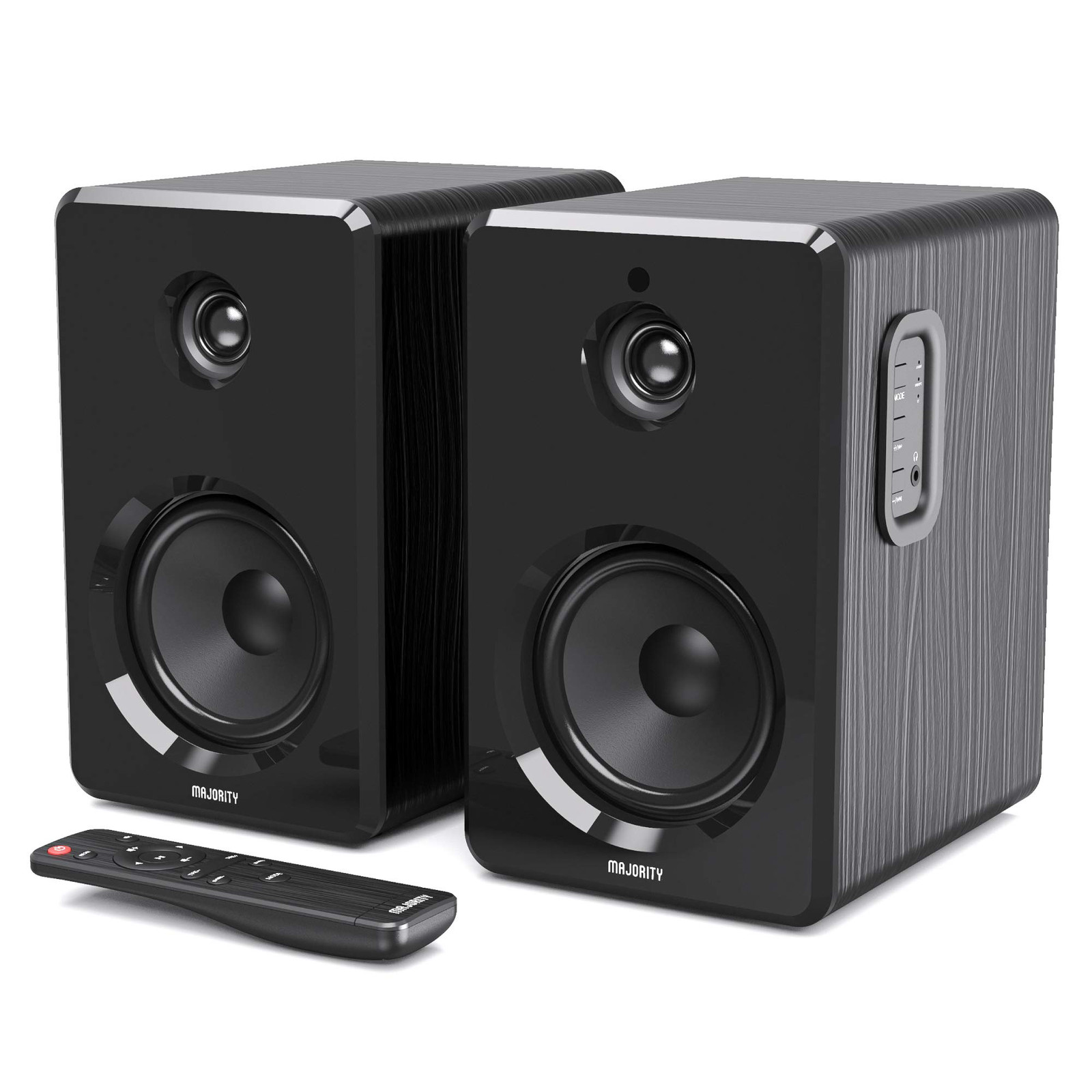D40 Active Bookshelf Speakers | Powered Stereo Studio Speakers | Powerful Amp...