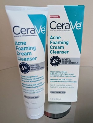 CeraVe Acne Foaming Cream Cleanser 5oz 4% BPO New Sealed Exp 06/2026 Free Ship
