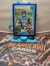 Travis Hunter 2025 Panini Donruss Optic Rated Rookie #201 Purple Shock Jaguars