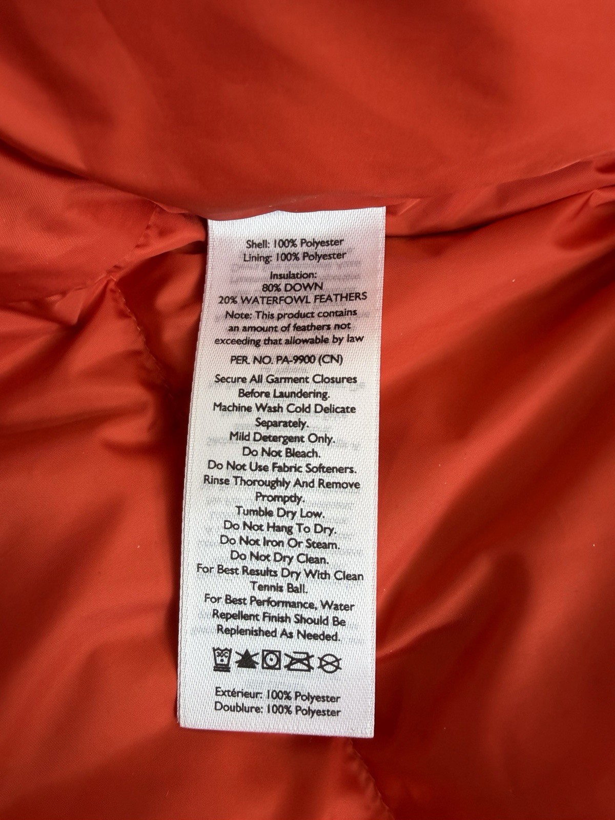 Womens Eddie Bauer Jacket Size T2XL Ketchum Down Red 650 Down Puffer NWTs image 8