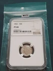 1961 NGC PF68 90% PROOF SILVER ROOSEVELT DIME 10C Brown Label!    N171