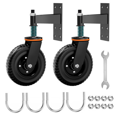 6 Inch Fence Gate Wheels - Heavy Duty Gate Wheels for Metal Tube Gate Wooden Fen