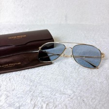 OLIVER PEOPLES THE ROW ELLERSTON 58 15-145 Titanium Gold/ Blue Mint