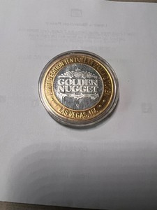 Golden Nugget Las Vegas Nevada Casino Silver Strike .999 silver VGC