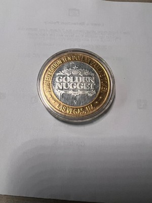 Golden Nugget Las Vegas Nevada Casino Silver Strike .999 silver VGC