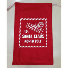 NEW Holiday Time Large Red Santa Sack 38" Tall Christmas Gift Bag Christmas