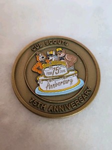 BOY SCOUT - CUB SCOUTS 75th ANNIVERSARY CHALLENGE COIN