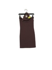 Warehouse Bodycon Midi Dress UK12 in Brown