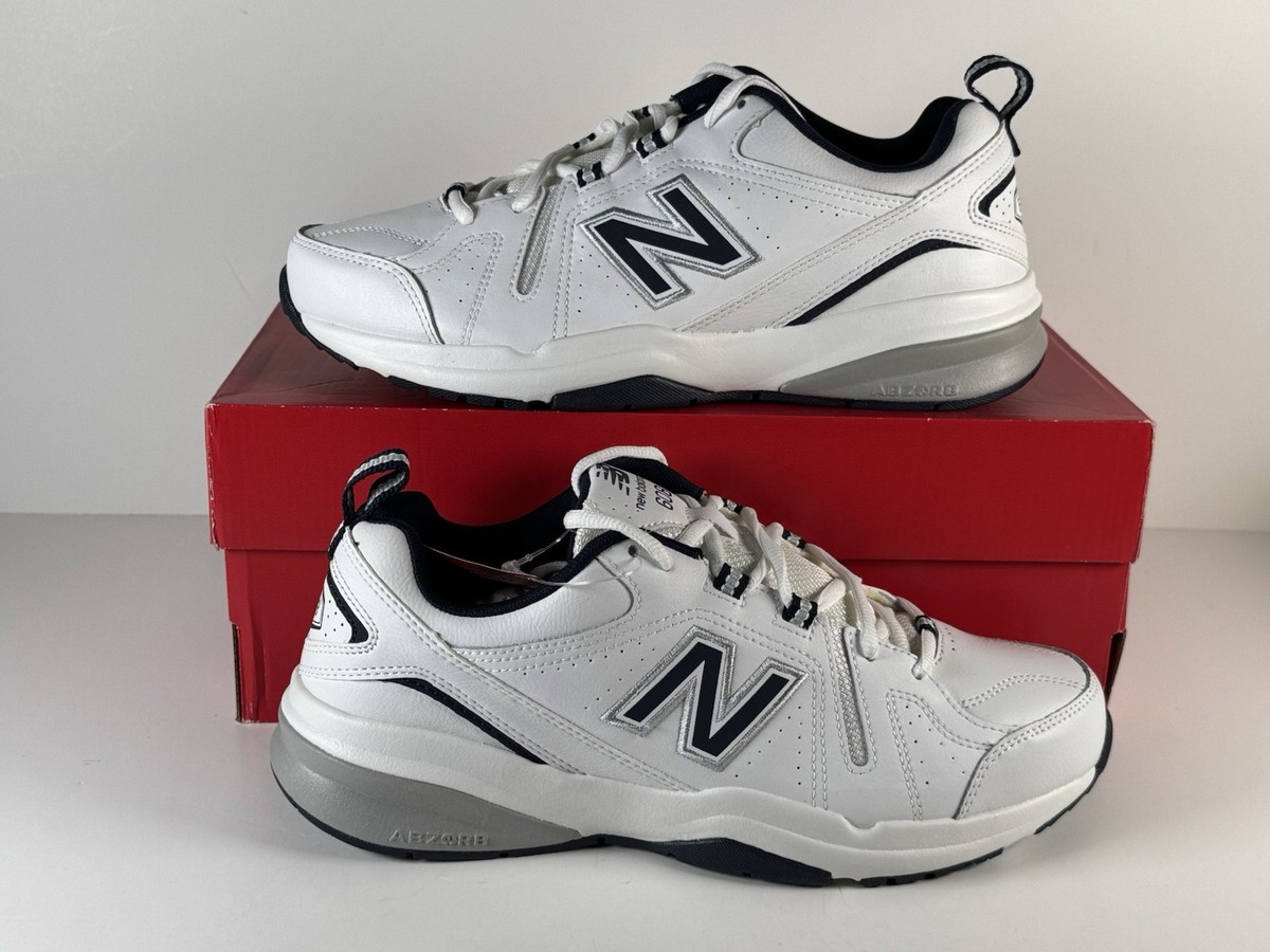 Size New Balance 608v5 White Navy for sale online - Main Image