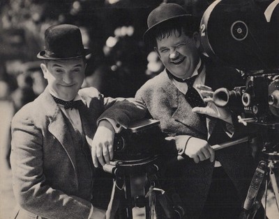 Lot of Two Original Vintage Laurel & Hardy Publicity Photographs   1946