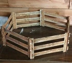 Vintage Marx Jane and Johnny West corral 1960s cardboard corral hard to find