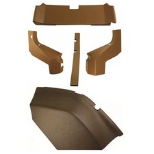 Cab Foam Fenders And Rear Wall - Sailcloth Tan Fits John Deere 6200 6300 6400