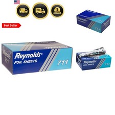Pop-Up Interfolded Aluminum Foil Sheets in Silver, 500/Box