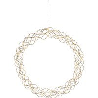 Star Curly Led Metall Deko TüR Kranz Weihnachts Silhouette Gold Beleuchtet 45Cm