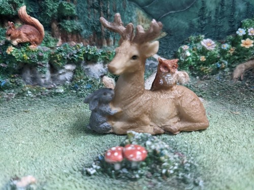 Deer and Critters MI 56257 Miniature Fairy Garden Bunny Owl - Picture 4 of 6