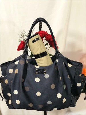kate spade polka dot diaper bolsa