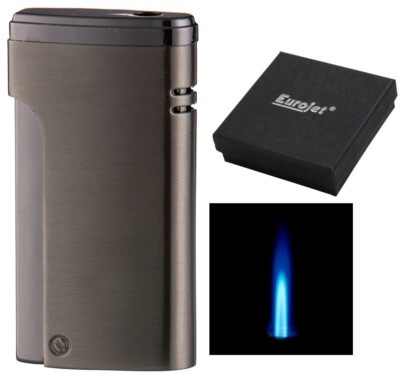 #ad EUROJET ZIGARRENBRENNER FEUERZEUG HUMIDOR ZIGARRENFEUERZEUG JET FLAMME EUR 14.40
