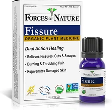 Forces of Nature Organic Fissure Control for Hemorrhoid Treatment, 0.37 Fl Oz, S