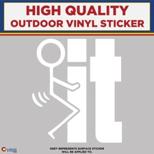 F**k It Sticker Figure, Die Cut High Quality Vinyl Sticker