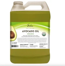 1 GALLON  PURE 100% ORGANIC UNREFINED AVOCADO OIL COLD PRESSED