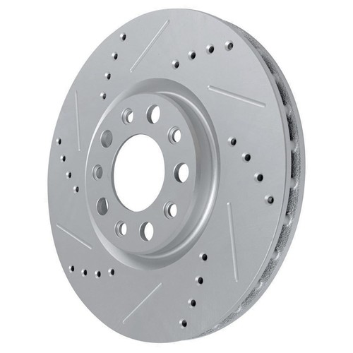 Front Drilled Slotted Brake Rotors Brake Pads Kit for 2020-2023 Jeep Gladiator - Picture 6 of 7