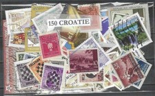 Croatie 150 timbres différents oblitérés