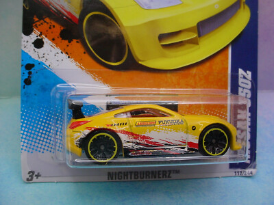 Hot Wheels 2011年限定ミニカー 2011 Hot Wheels NISSAN 350Z #112 win☆yellow;j5☆Nightburnerz | eBay
