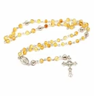 Honey Color Natural Baltic Amber Christian / Catholic Rosary
