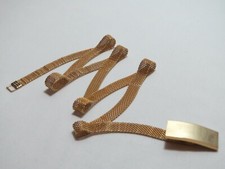 Stunning Skinny Gold Metal Chain Mesh Mail Belt Fits 29.5 inches