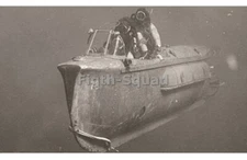 WW2 Picture Photo Human torpedo  5106