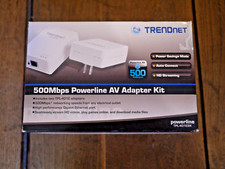 TRENDnet TPL-401E2K Powerline 500 AV Gigabit Adapter Kit Up to 500Mbps