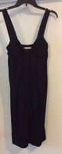 Diane Von Furstenberg Black Sleeveless Little Black Dress Cocktail Stretch Sz 4