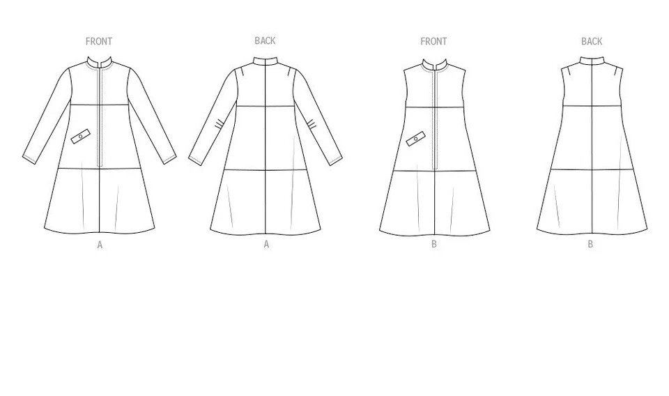 Butterick Retro Pattern Vintage 1960's Misses One-Piece Tent Dress B6991 Sz 8~26 - Image 4 of 4